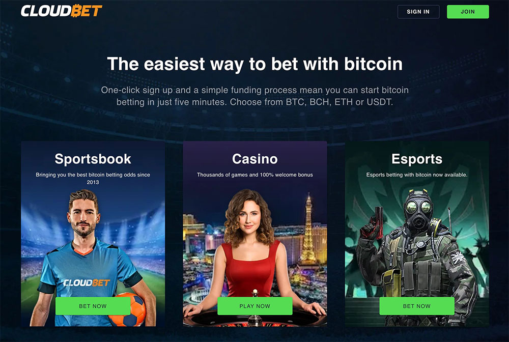 Aplicativo móvel da Cloudbet